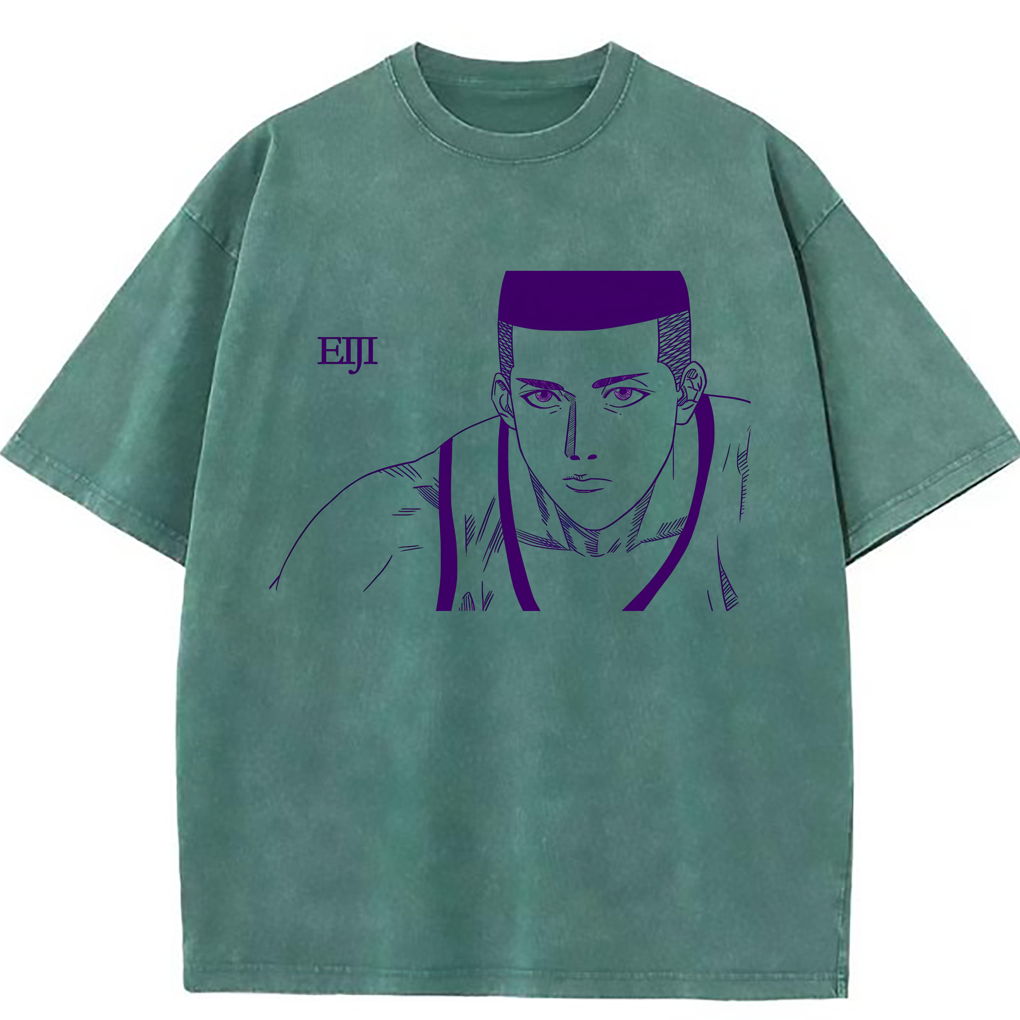 （画像用） SLAM DUNK／スラムダンク 綿100% ヴィンテージ風 半袖Tシャツ（フロントプリント）